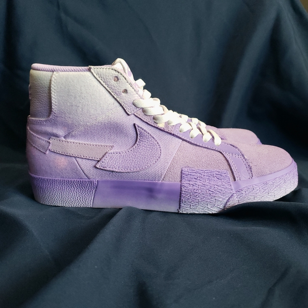 Nike SB Zoom Blazer Mid Premium Lilac Purple White Sneaker Mens US 8.5 - Picture 5 of 11